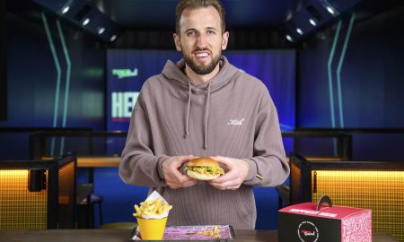 Harry Kane and his new burger The Record Breaker