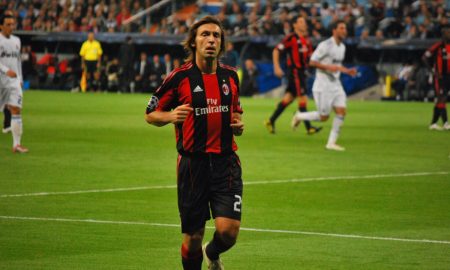 Andrea Pirlo playing for AC Milan